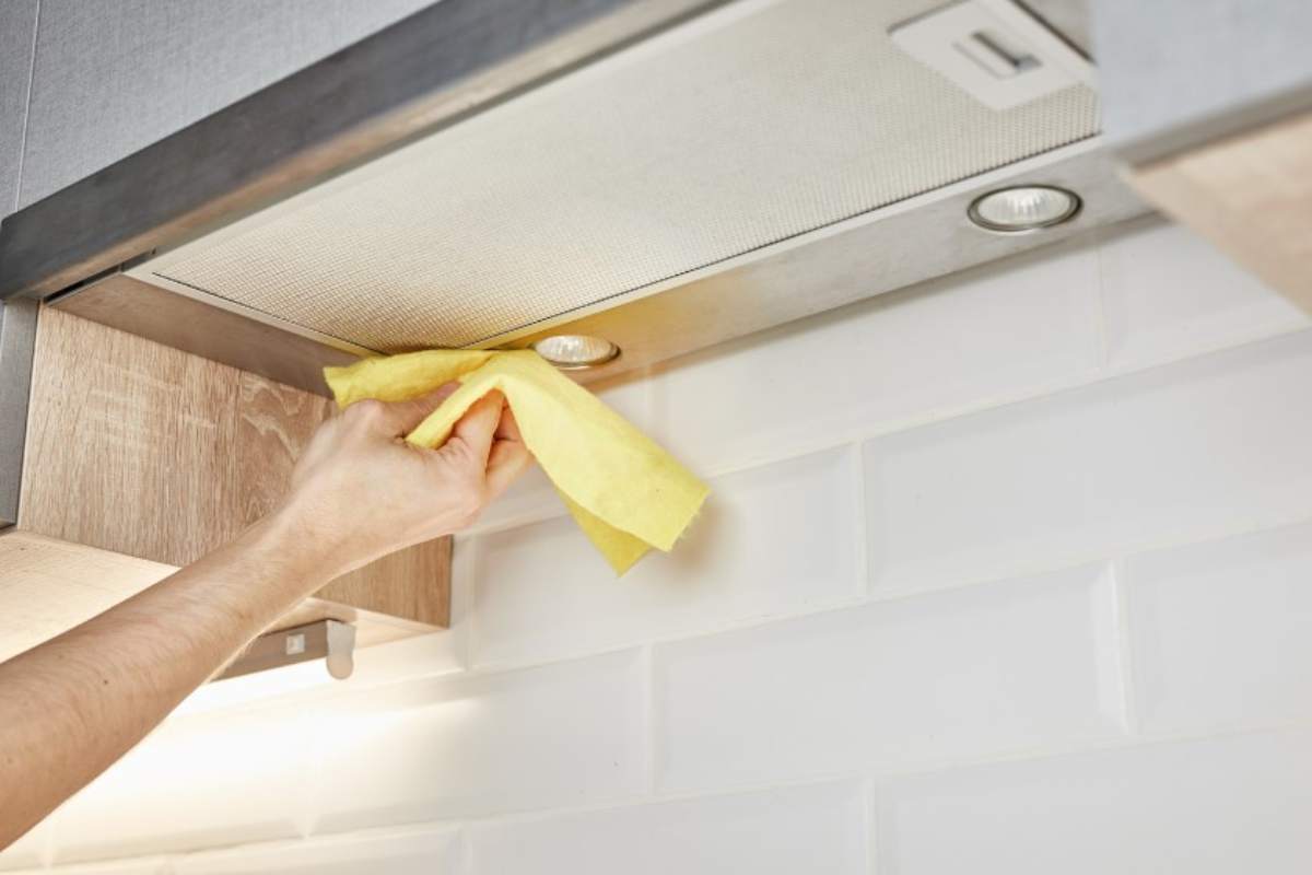 Cappa cucina, procedimento pulizia