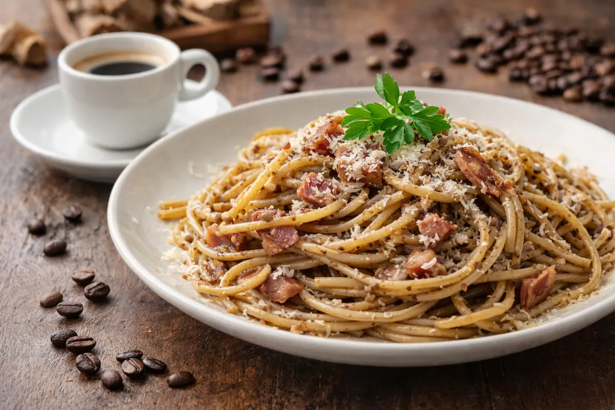 Spaghetti al caffè